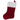 Home for the Holidays Red Plush Stocking with White Top