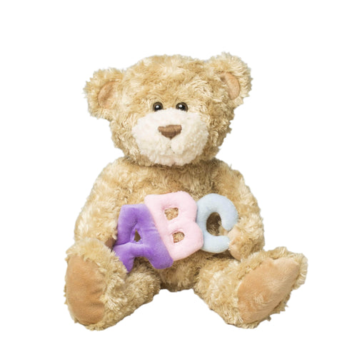 Gitzy Plush "Jackson" the 12in Pastel ABC Stuffed Teddy Bear Animal