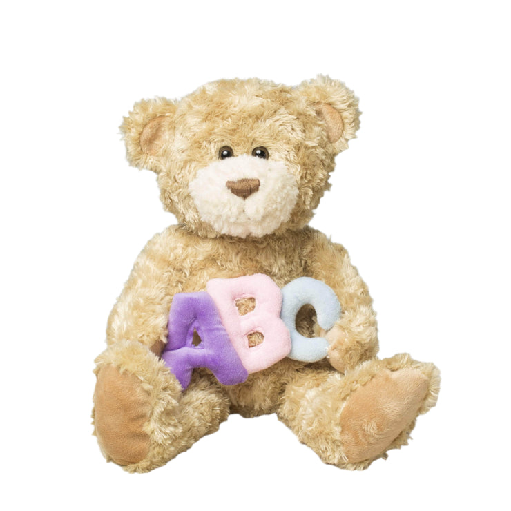 Gitzy Plush "Jackson" the 12in Pastel ABC Stuffed Teddy Bear Animal