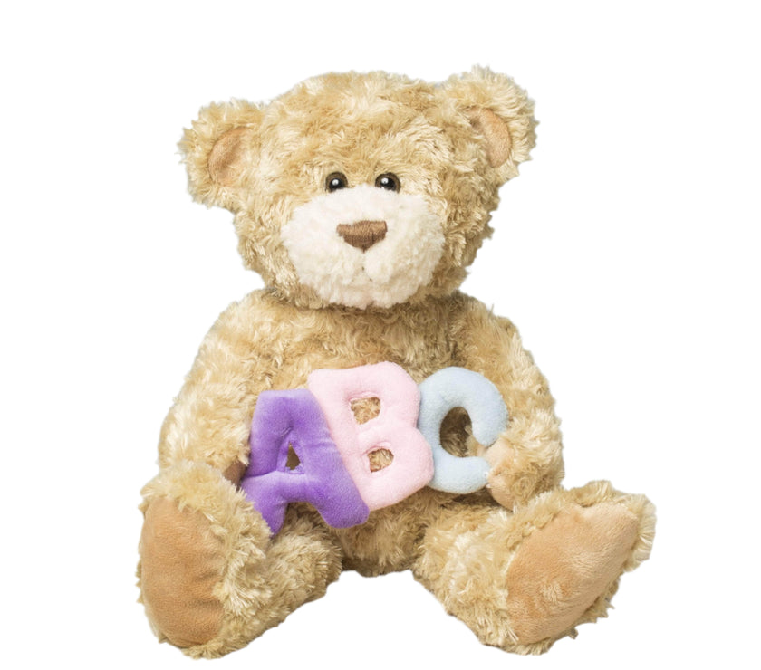 Gitzy Plush "Jackson" the 12in Pastel ABC Stuffed Teddy Bear Animal