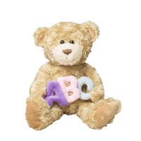 Gitzy Plush "Jackson" the 12in Pastel ABC Stuffed Teddy Bear Animal