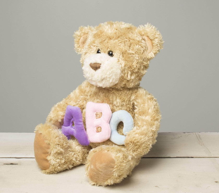 "Jackson" the 12in Pastel ABC Teddy Bear by Gitzy"