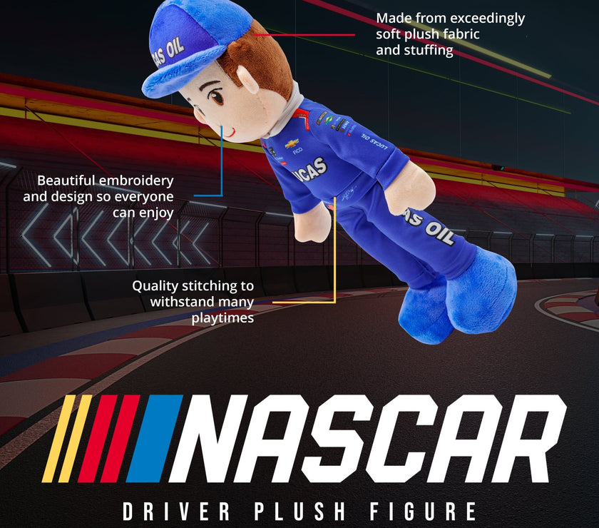 NASCAR | Richard Childress Racing Kyle Busch Lucas Oil 14 Inch Plush Figure "Wholesale"