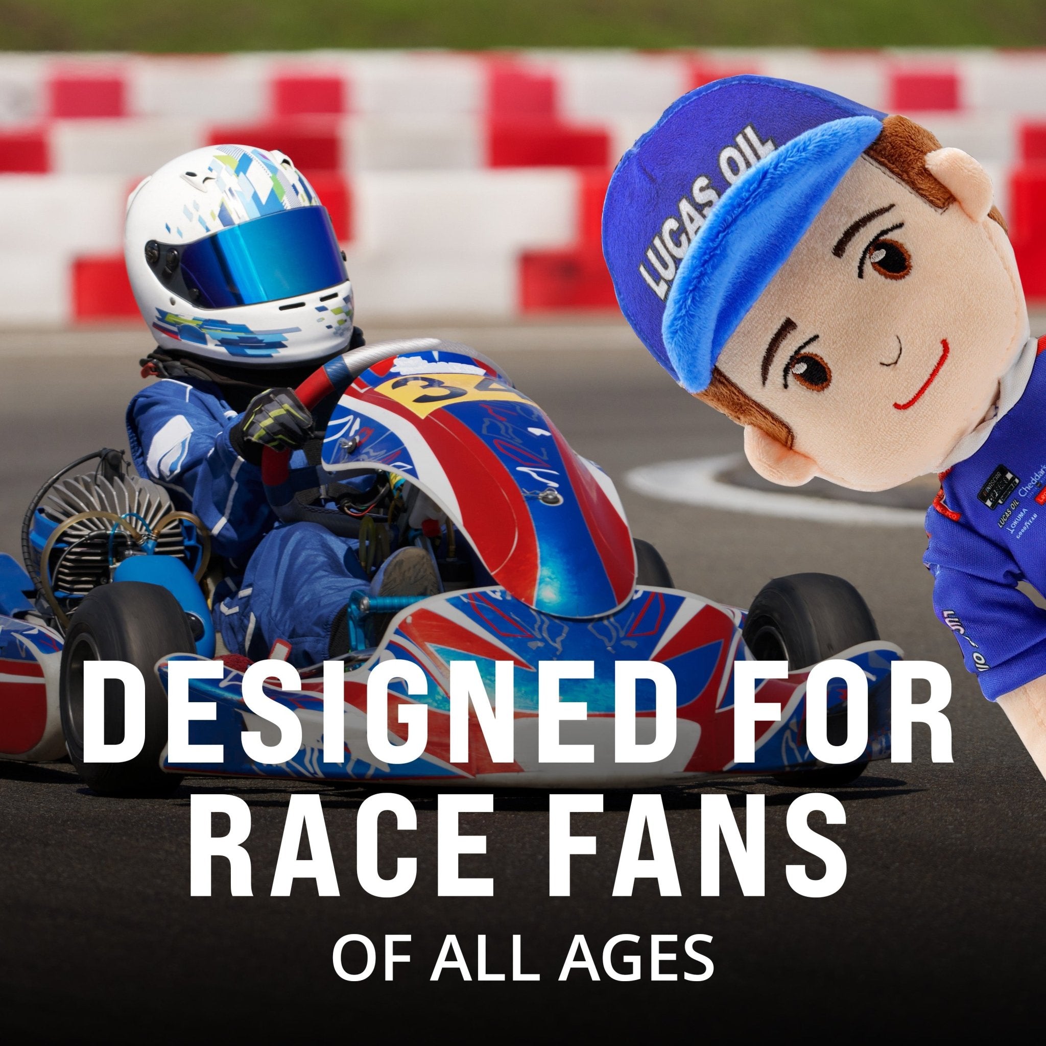 NASCAR | Richard Childress Racing Kyle Busch Lucas Oil 14 Inch Plush Figure "Wholesale"