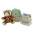 Russ Berrie Home Noah's Ark Gift Set w/ Giraffe Plush, Frame & Bank by Russ Berrie