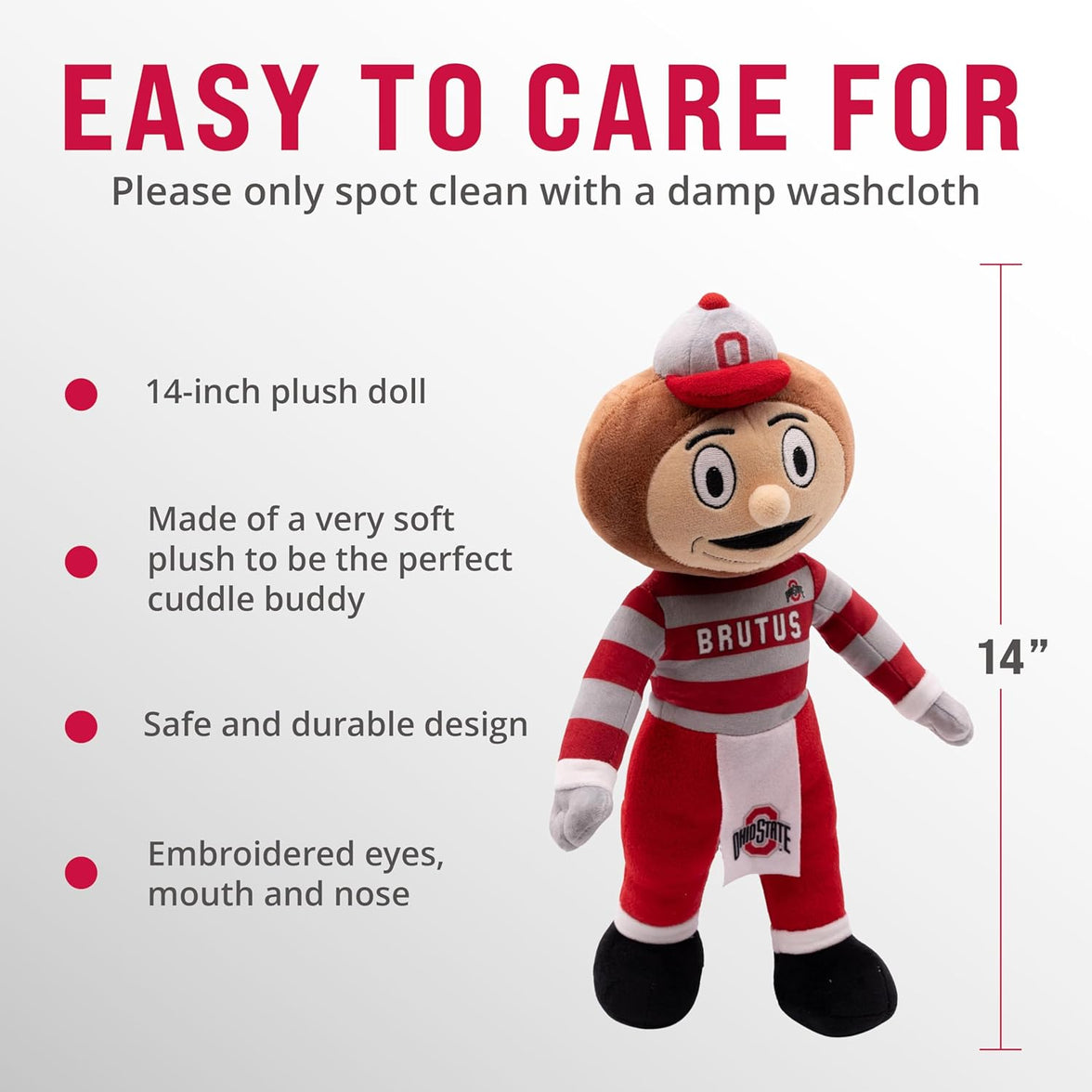 Ohio State University Brutus 14 Inch Plush Figure