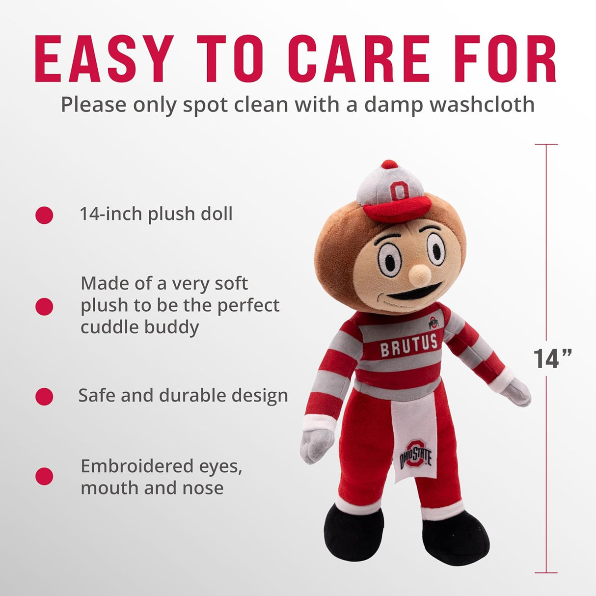 Ohio State University Brutus 14 Inch Plush Figure
