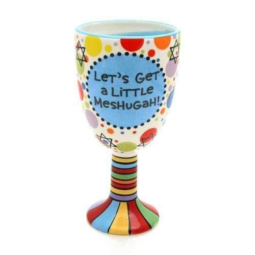 Enesco Our Name Is Mud by Lorrie Veasey Meshugah Ceramic Goblet, 8-1/4-Inch
