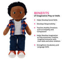 Playtime By Eimmie 14 Inch Rag Doll Charlie - OrangeOnions Wholesale