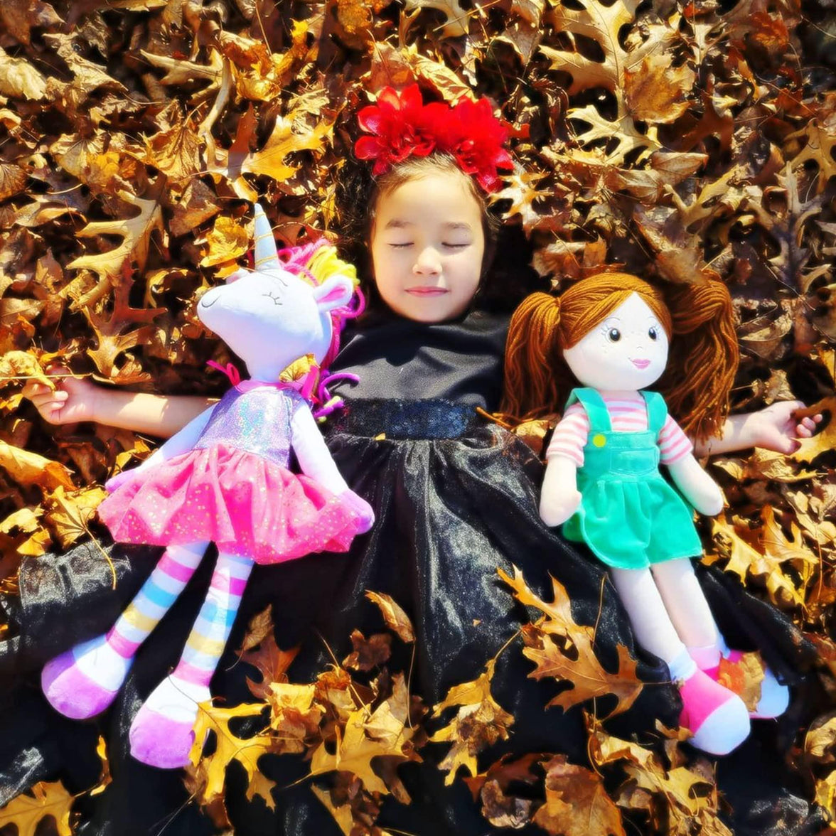 Playtime By Eimmie 18 Inch Rag Doll Allie - OrangeOnions Wholesale