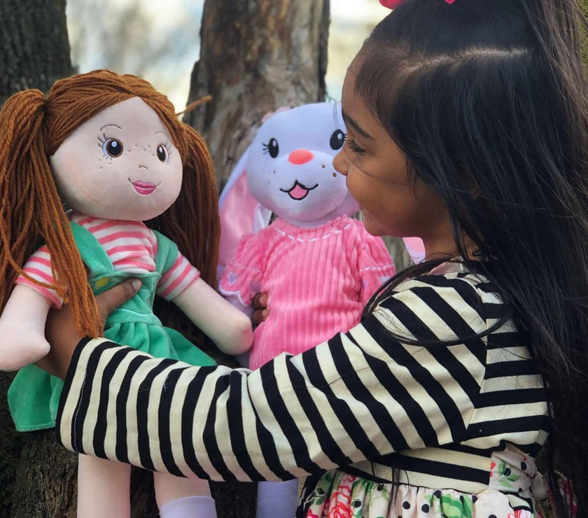 Playtime By Eimmie 18 Inch Rag Doll Allie - OrangeOnions Wholesale