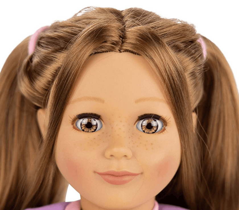 Playtime by Eimmie 18 Inch Vinyl Doll Allie Set with Backpack Carry Case - OrangeOnions Wholesale
