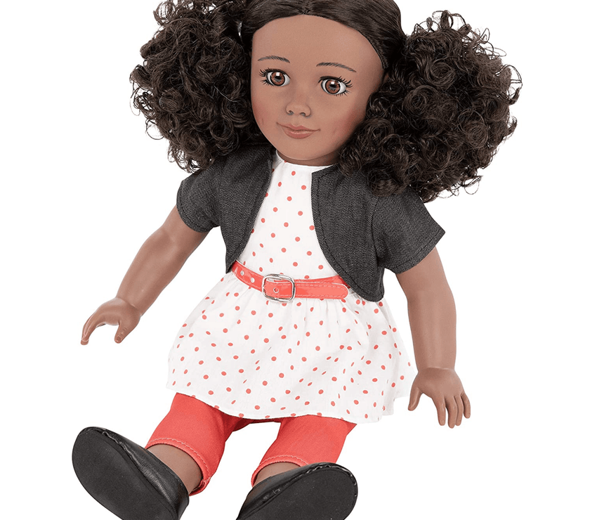 Playtime by Eimmie 18 Inch Vinyl Doll Kaylie Set with Backpack Carry Case - OrangeOnions Wholesale