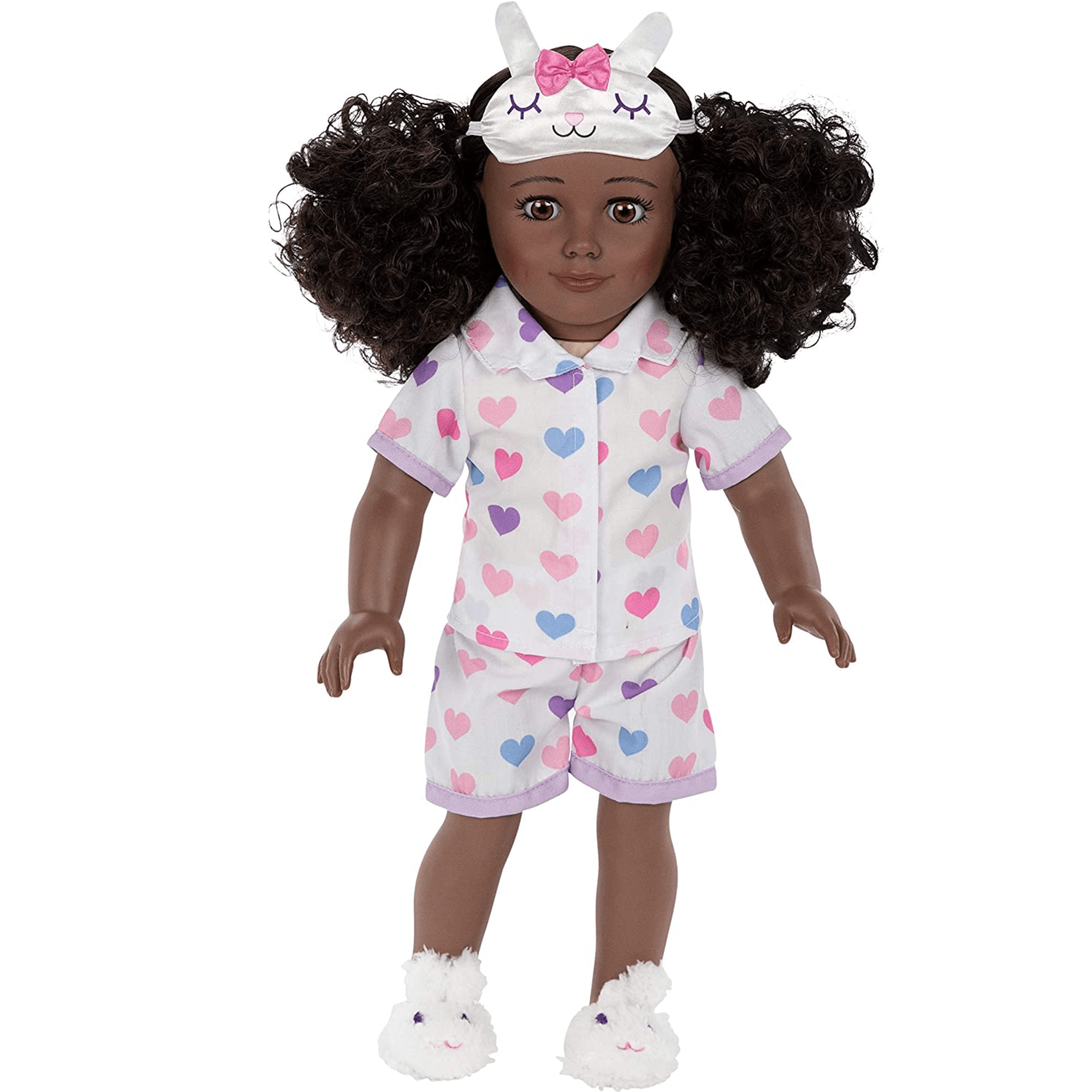 Playtime by Eimmie 18 Inch Vinyl Doll Kaylie Set with Backpack Carry Case - OrangeOnions Wholesale