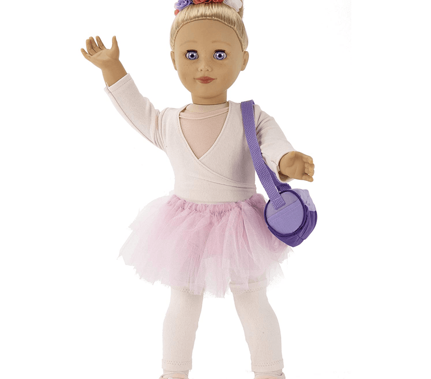 Playtime by Eimmie 18 Inch Vinyl Doll Set Eimmie Capezio Ballerina - OrangeOnions Wholesale