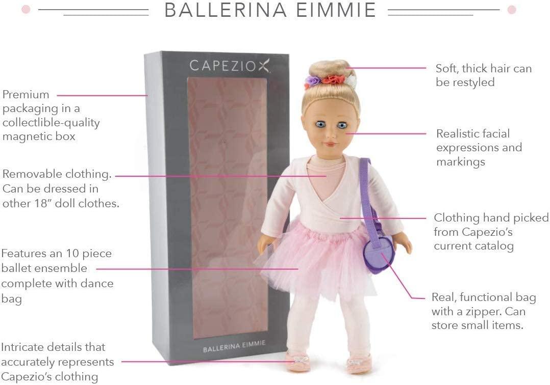Playtime by Eimmie 18 Inch Vinyl Doll Set Eimmie Capezio Ballerina - OrangeOnions Wholesale