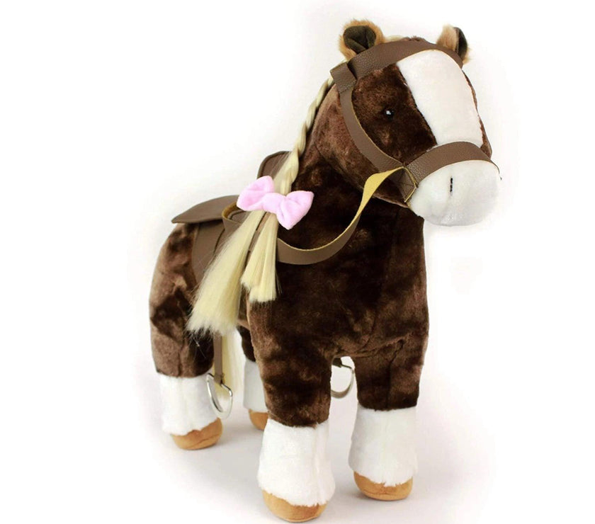Playtime by Eimmie Doll Accessories Plush Horse with Saddle for 18 Inch Dolls - OrangeOnions Wholesale
