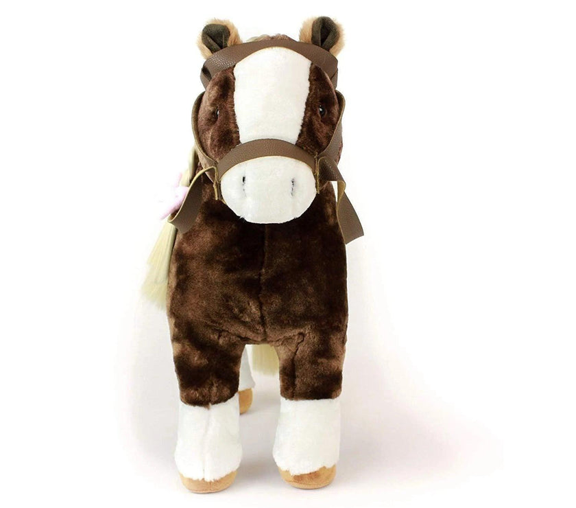 Playtime by Eimmie Doll Accessories Plush Horse with Saddle for 18 Inch Dolls - OrangeOnions Wholesale