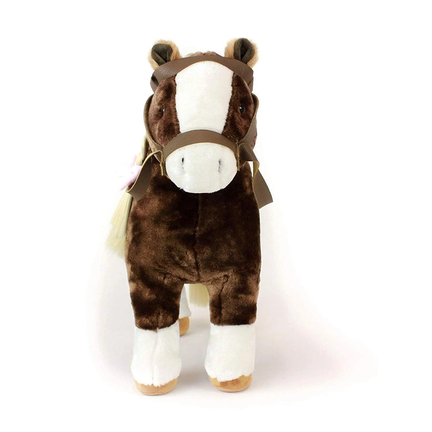 Playtime by Eimmie Doll Accessories Plush Horse with Saddle for 18 Inch Dolls - OrangeOnions Wholesale