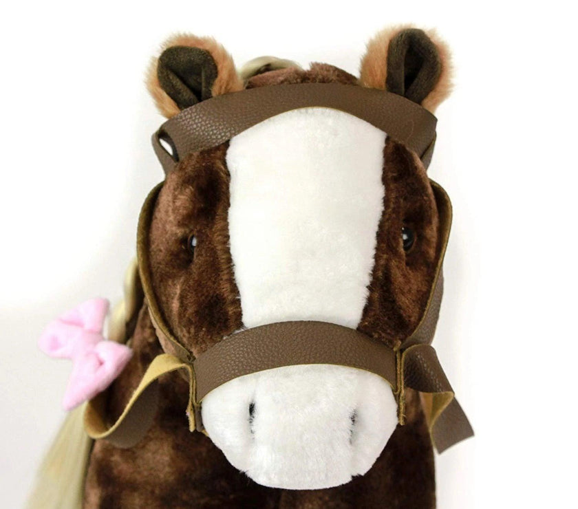 Playtime by Eimmie Doll Accessories Plush Horse with Saddle for 18 Inch Dolls - OrangeOnions Wholesale