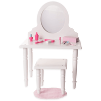 Playtime by Eimmie Furniture Bed and Vanity Set with Accessories-18 Inch Doll Furniture - OrangeOnions Wholesale
