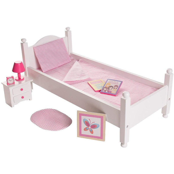 Playtime by Eimmie Furniture Bedroom Set with Accessories 18 Inch Doll - OrangeOnions Wholesale