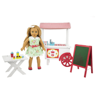 Playtime by Eimmie Furniture Cafe Cart with Accessories-18 Inch Doll - OrangeOnions Wholesale