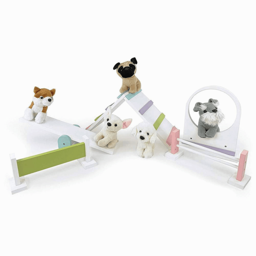Playtime by Eimmie Furniture Dog Training Set with Accessories 18 Inch Doll - OrangeOnions Wholesale