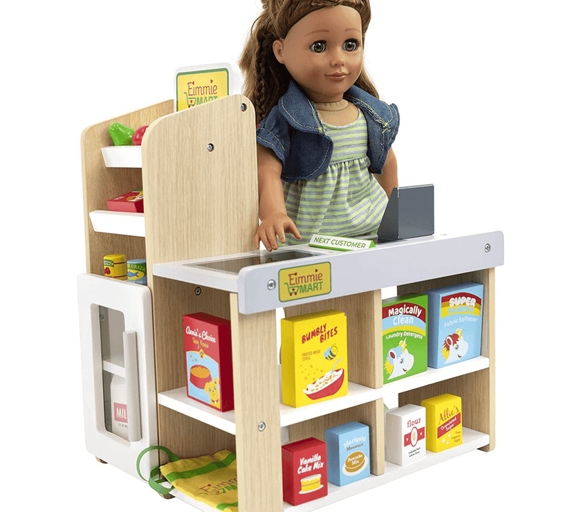 Playtime by Eimmie Furniture Grocery Store Set with Accessories-18 Inch Doll - OrangeOnions Wholesale
