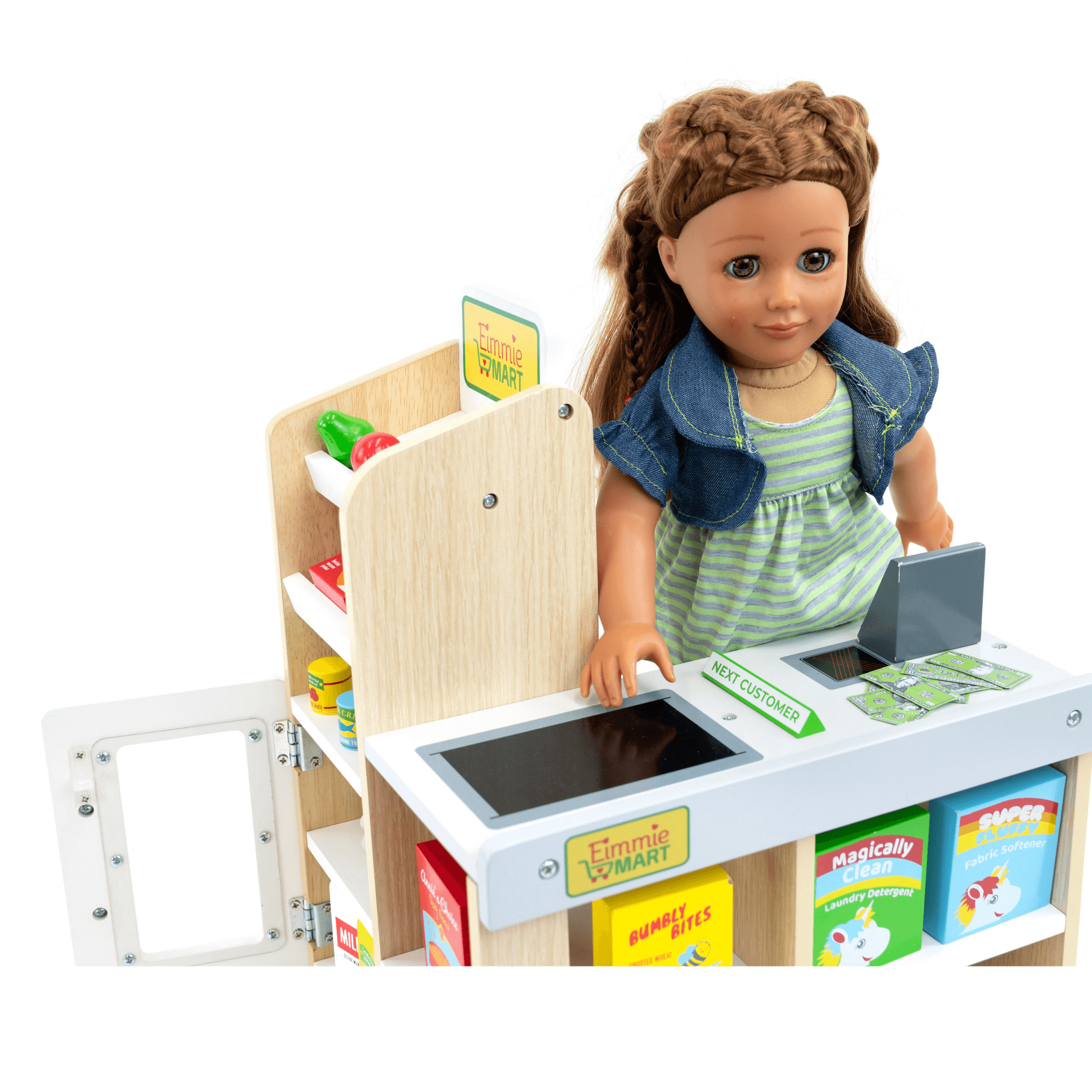 Playtime by Eimmie Furniture Grocery Store Set with Accessories-18 Inch Doll - OrangeOnions Wholesale