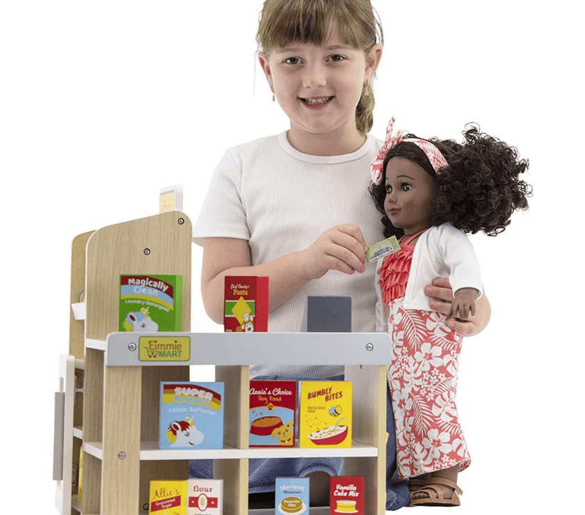 Playtime by Eimmie Furniture Grocery Store Set with Accessories-18 Inch Doll - OrangeOnions Wholesale