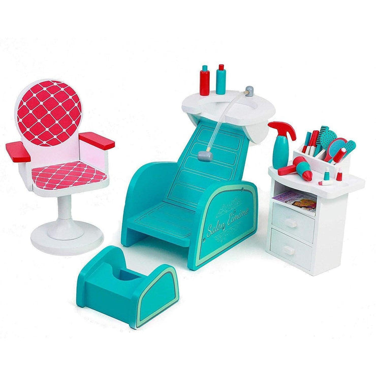 Playtime by Eimmie Furniture Hair Salon and Nail Spa Set-18 Inch Doll - OrangeOnions Wholesale