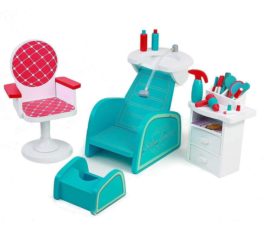 Playtime by Eimmie Furniture Hair Salon and Nail Spa Set-18 Inch Doll - OrangeOnions Wholesale