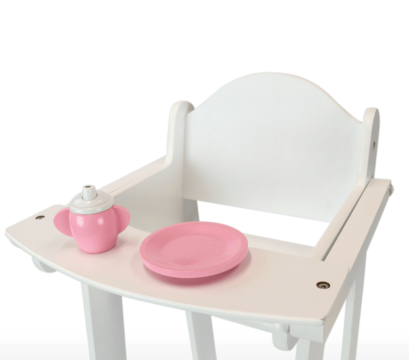 Playtime by Eimmie Furniture High Chair and Cradle Set-18 Inch Doll - OrangeOnions Wholesale