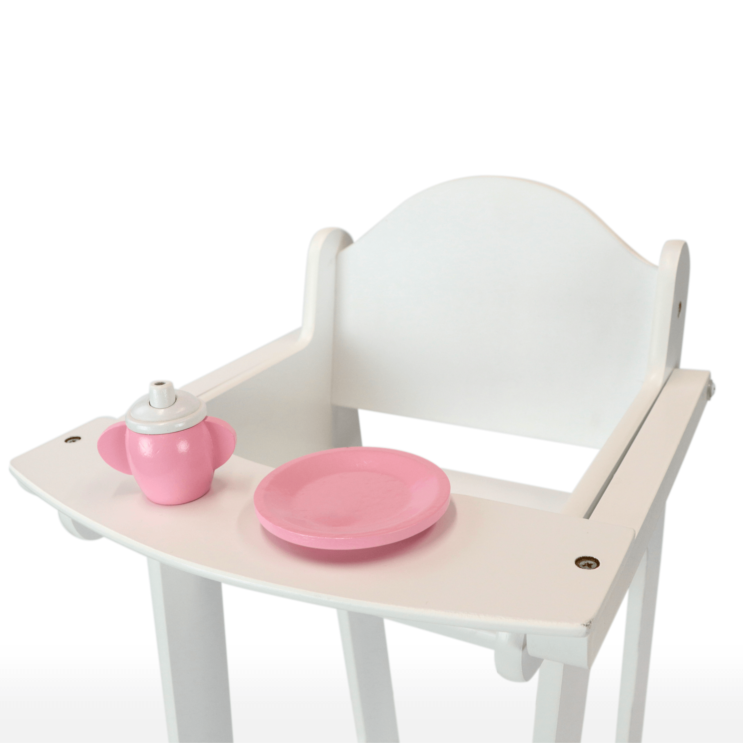 Playtime by Eimmie Furniture High Chair and Cradle Set-18 Inch Doll - OrangeOnions Wholesale