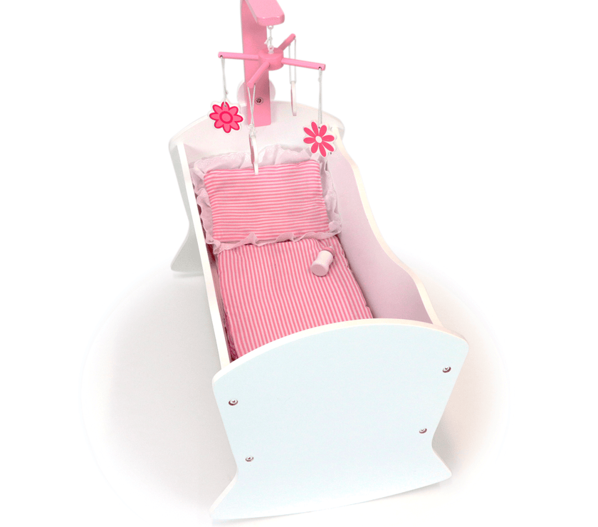 Playtime by Eimmie Furniture High Chair and Cradle Set-18 Inch Doll - OrangeOnions Wholesale