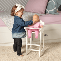 Playtime by Eimmie Furniture High Chair and Cradle Set-18 Inch Doll - OrangeOnions Wholesale