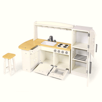 Playtime by Eimmie Furniture Kitchen Set with Refrigerator and Accessories-18 Inch Doll - OrangeOnions Wholesale