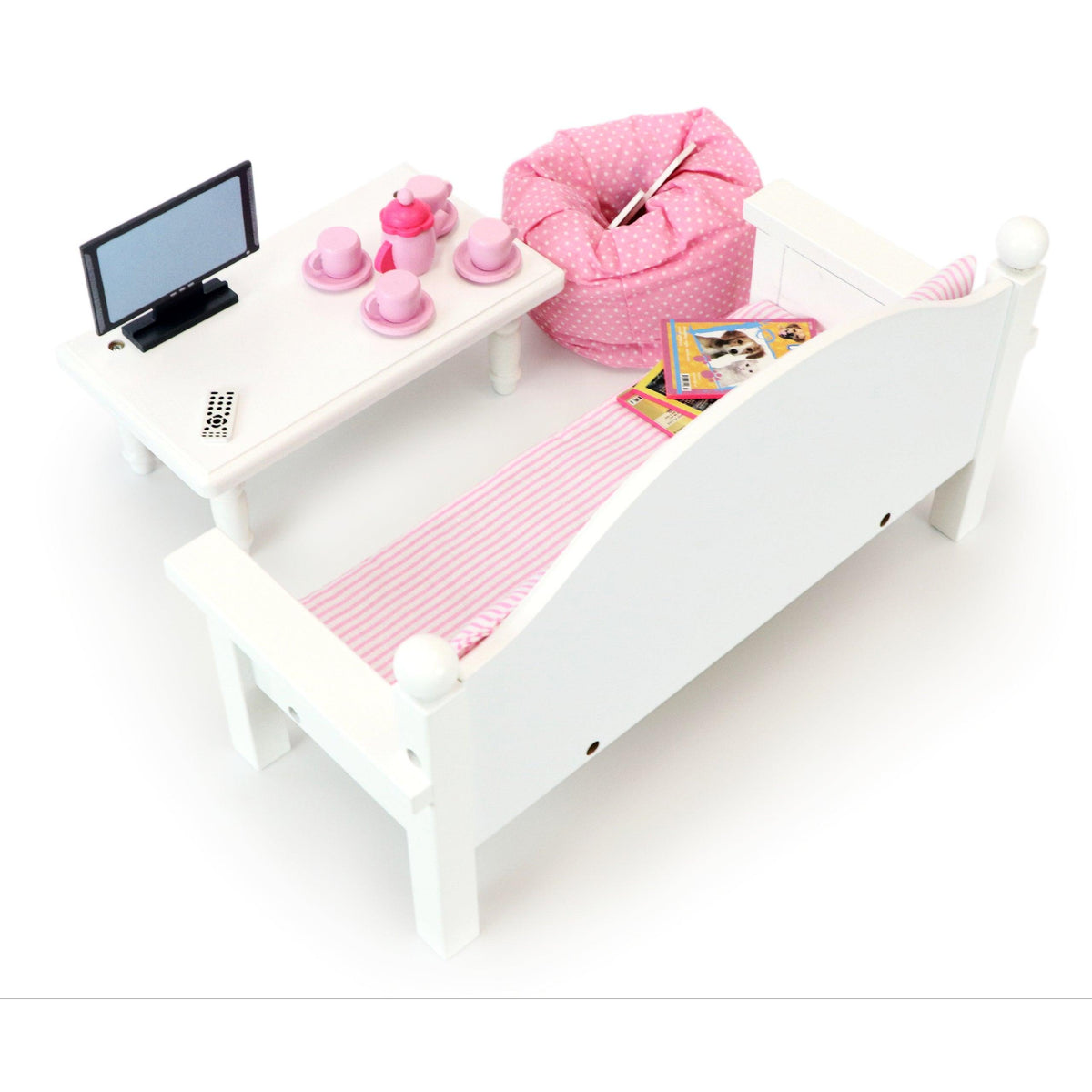 Playtime by Eimmie Furniture Sofa and Coffee Table with Accessories-18 Inch Dolls - OrangeOnions Wholesale