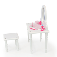 Playtime by Eimmie Furniture Vanity and Stool Set with Accessories-18 Inch Dolls - OrangeOnions Wholesale