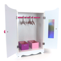 Playtime by Eimmie Furniture Wardrobe with Accessories-18 Inch Dolls - OrangeOnions Wholesale