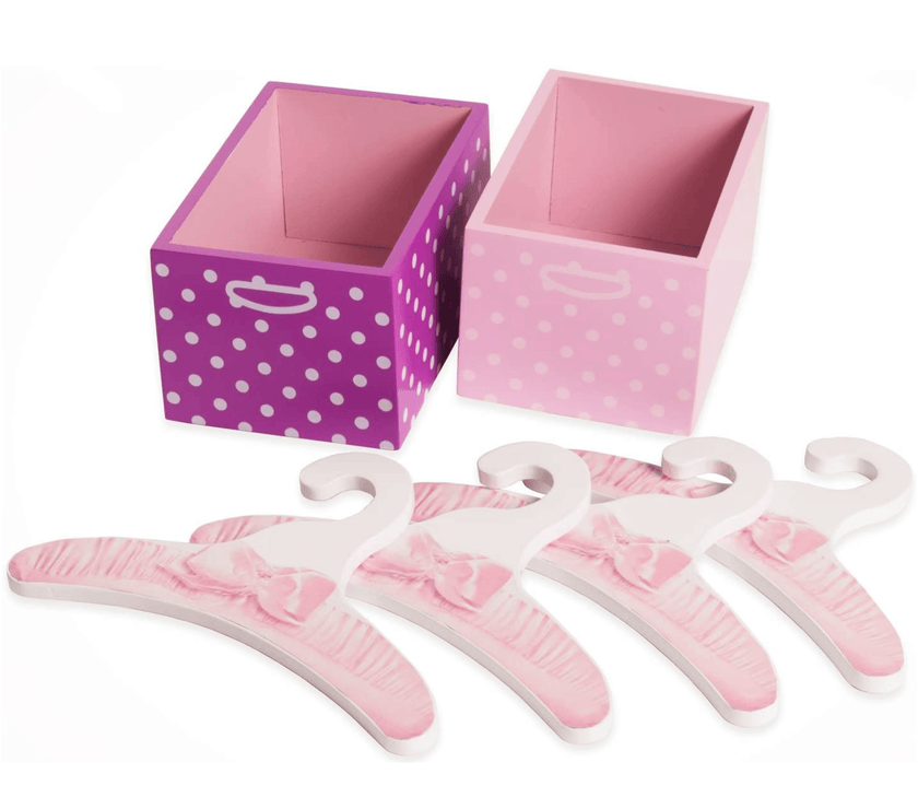 Playtime by Eimmie Furniture Wardrobe with Accessories-18 Inch Dolls - OrangeOnions Wholesale