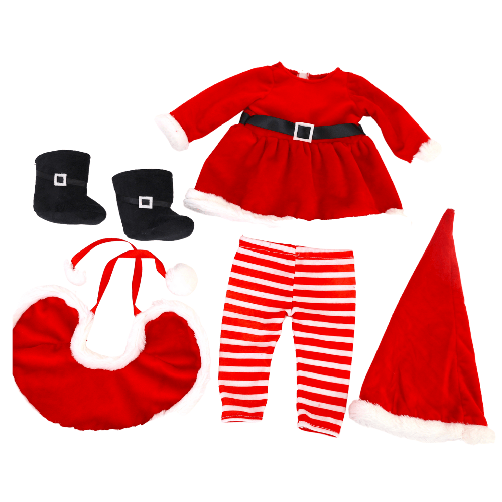 Playtime by Eimmie Playtime Pack Classic Christmas with Matching Child Accessories 18 Inch Doll - OrangeOnions Wholesale