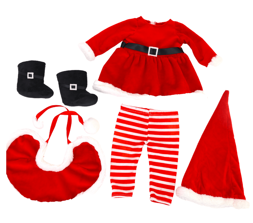 Playtime by Eimmie Playtime Pack Classic Christmas with Matching Child Accessories 18 Inch Doll - OrangeOnions Wholesale