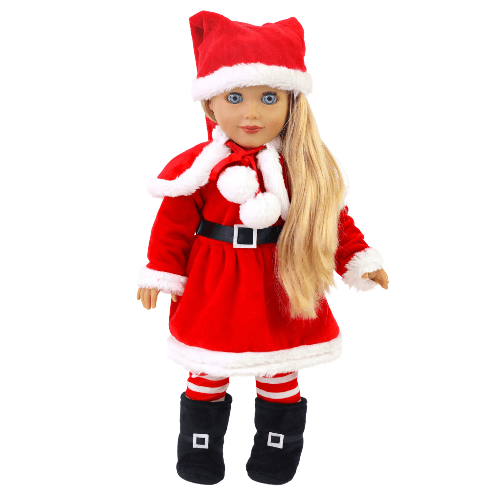 Playtime by Eimmie Playtime Pack Classic Christmas with Matching Child Accessories 18 Inch Doll - OrangeOnions Wholesale