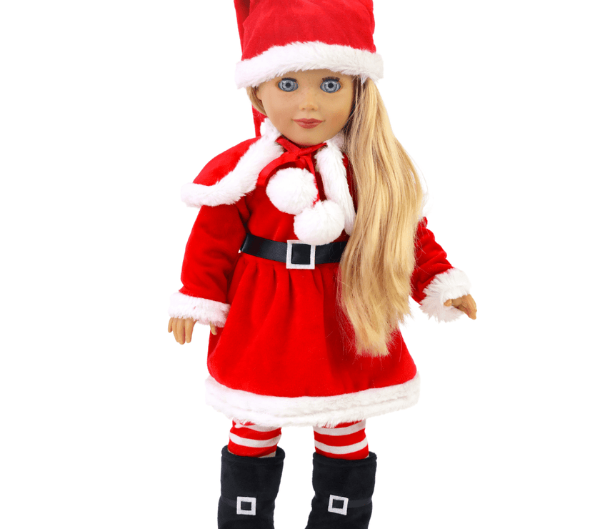Playtime by Eimmie Playtime Pack Classic Christmas with Matching Child Accessories 18 Inch Doll - OrangeOnions Wholesale