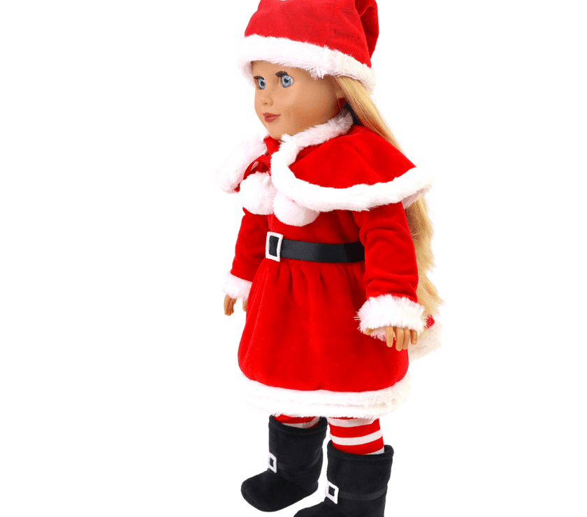 Playtime by Eimmie Playtime Pack Classic Christmas with Matching Child Accessories 18 Inch Doll - OrangeOnions Wholesale