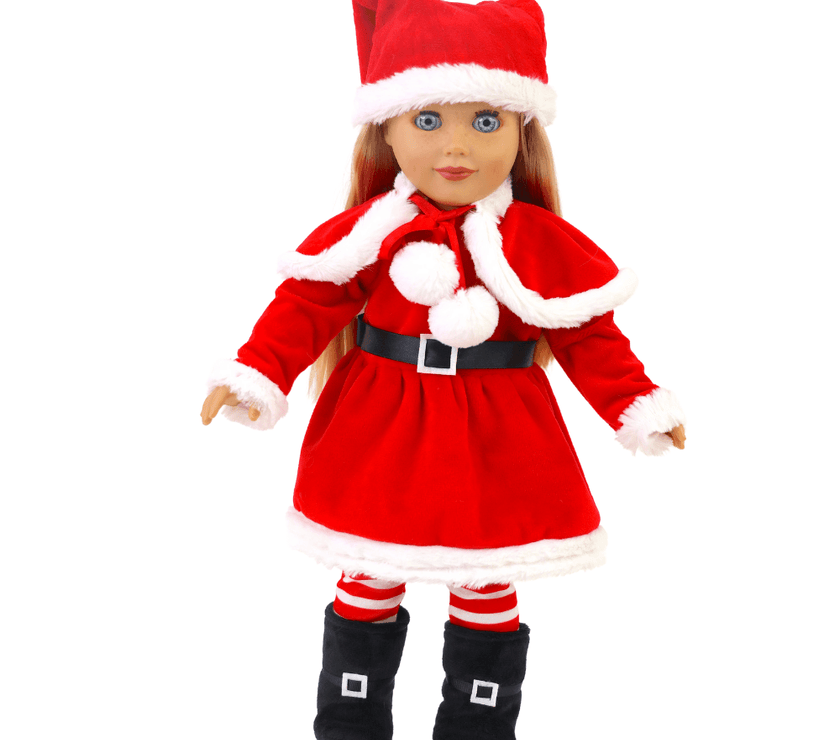 Playtime by Eimmie Playtime Pack Classic Christmas with Matching Child Accessories 18 Inch Doll - OrangeOnions Wholesale