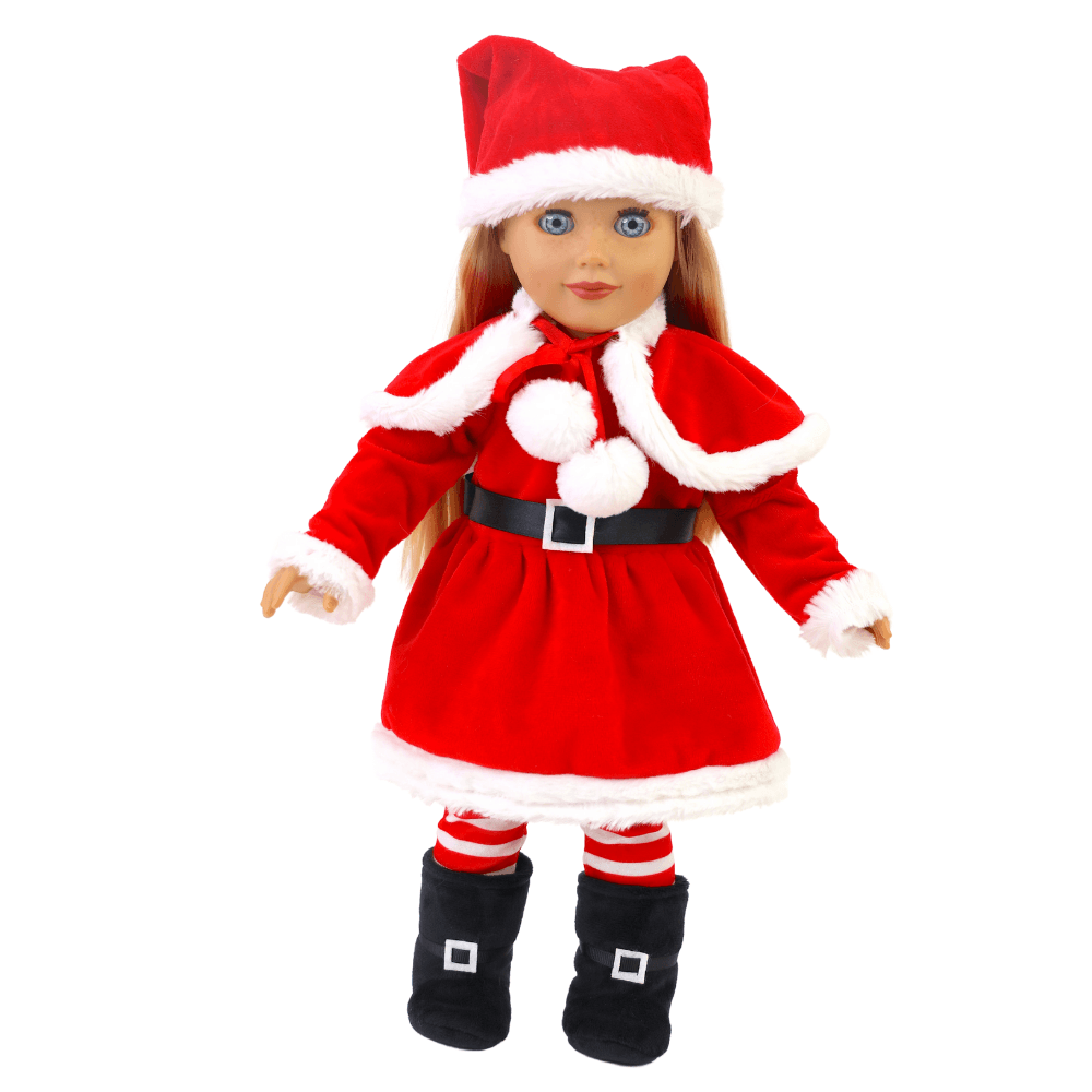 Playtime by Eimmie Playtime Pack Classic Christmas with Matching Child Accessories 18 Inch Doll - OrangeOnions Wholesale