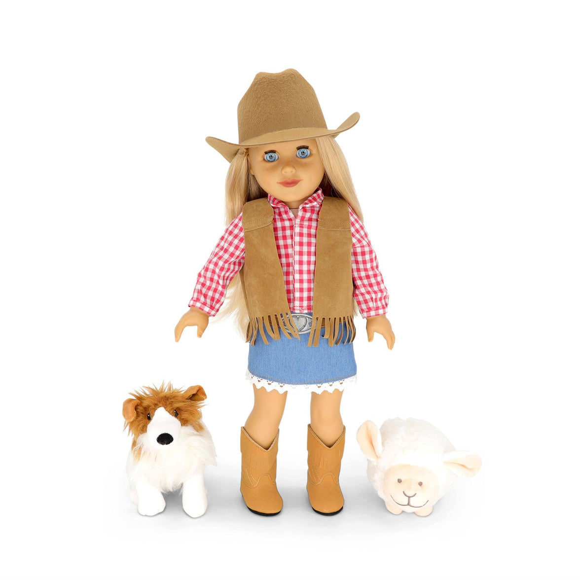 Playtime by Eimmie Playtime Pack Country Chic 18 Inch Dolls - OrangeOnions Wholesale